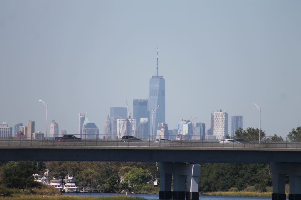 Small Marina with Manhattan in the background