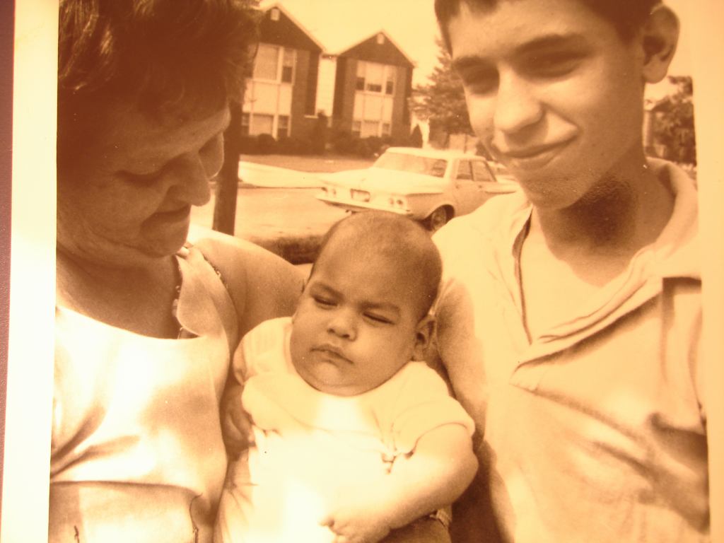 Hiram, Grandmother Toby and Ruben (Me - the baby)